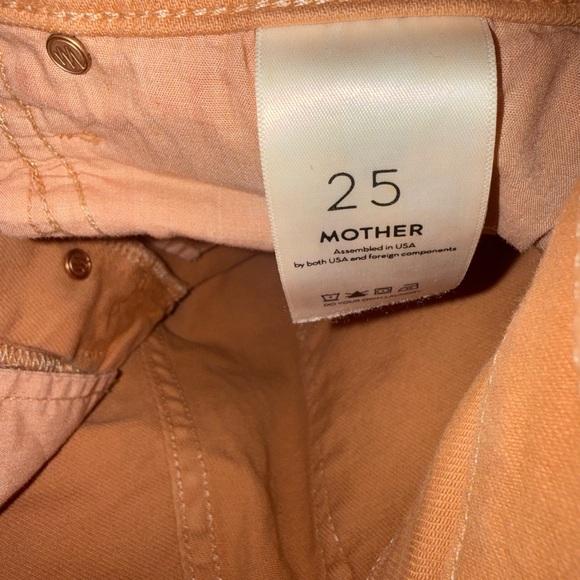 MOTHER Denim The Pixie Dazzler Sneak Toasted Nut Jeans in Play Date Size 25 - Picture 7 of 8